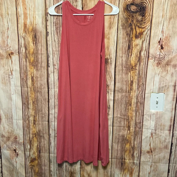 Time & Tru Knit Dress Sleeveless Size 20 Faded Rose Color NWT - Picture 1 of 9